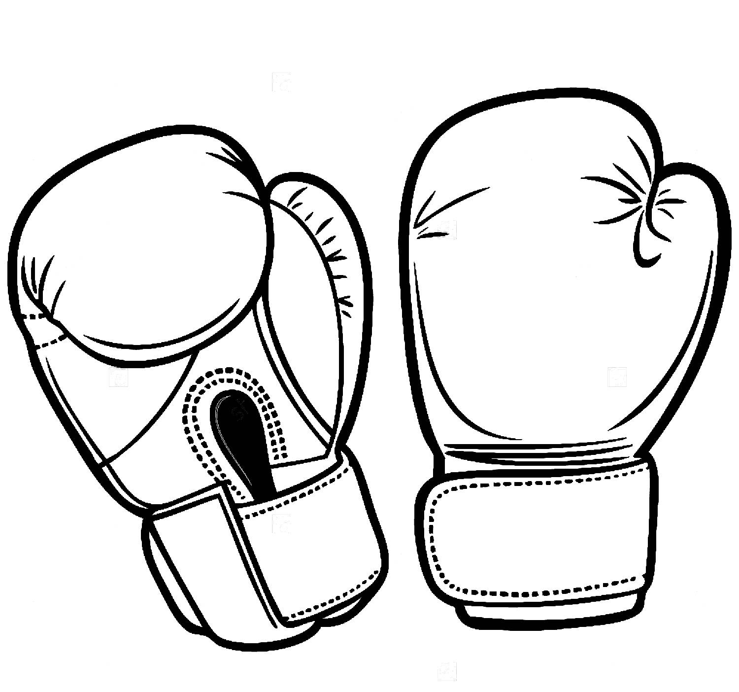 Hanging Boxing Gloves Drawing at GetDrawings Free download