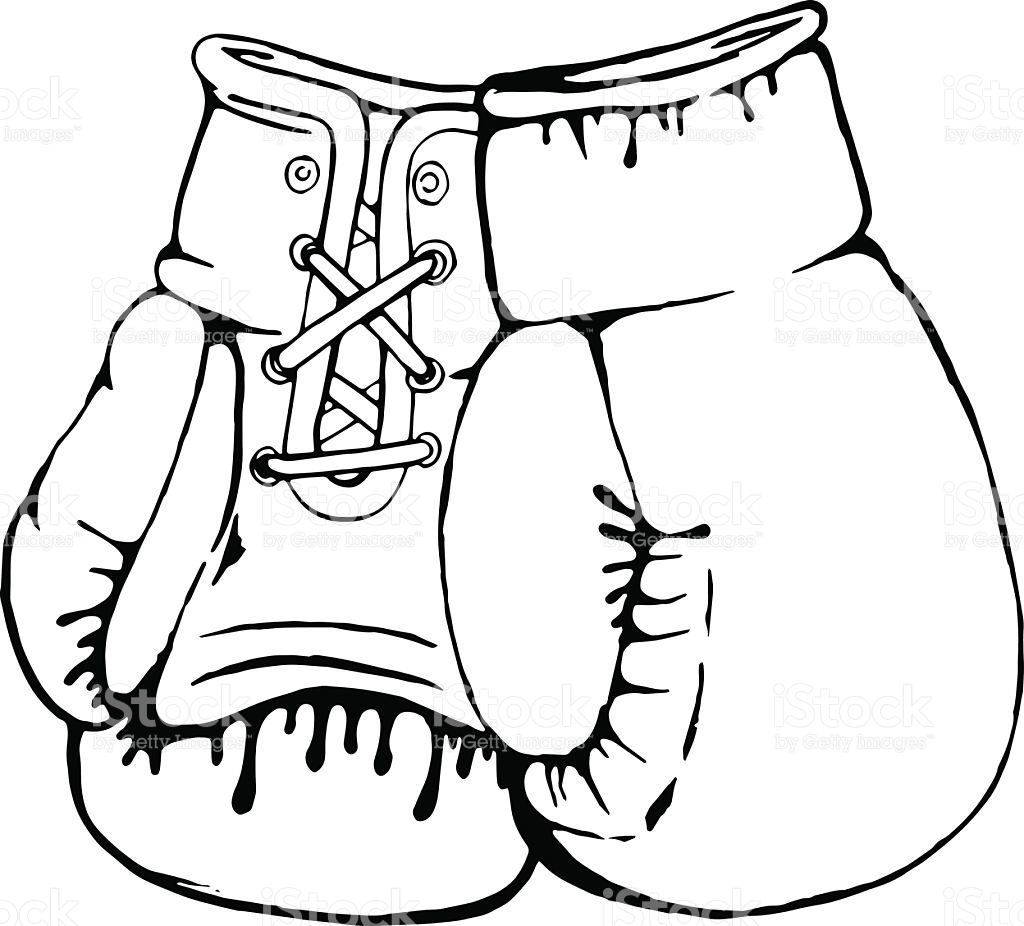 Hanging Boxing Gloves Drawing at GetDrawings Free download