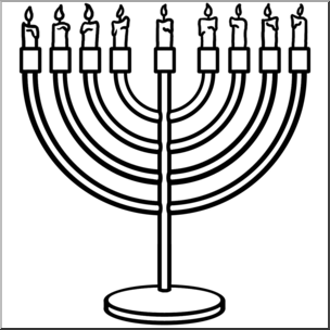 Hanukkah Menorah Drawing at GetDrawings | Free download