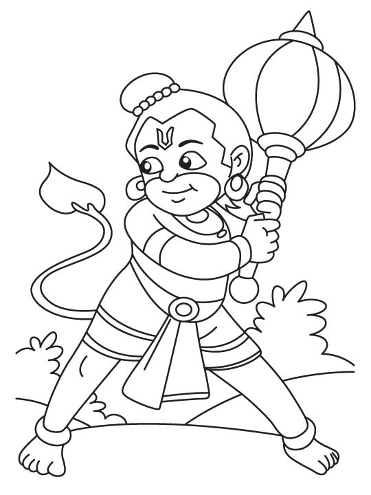 How To Draw Hanuman Easy Pencil Drawing Of Lord Hanuman In 2020