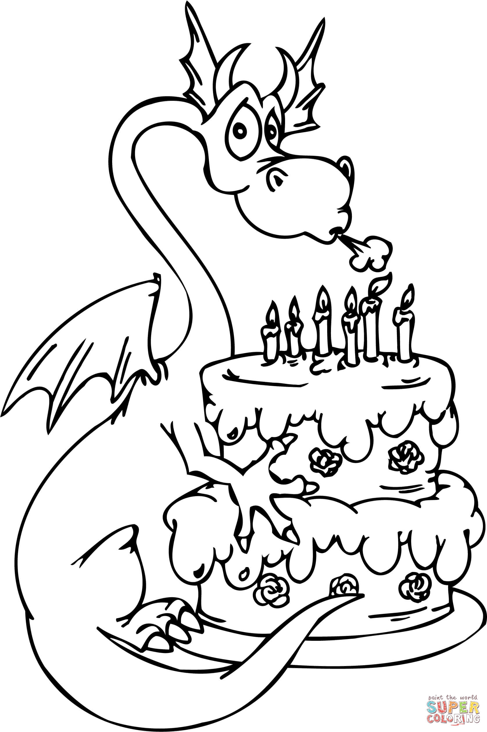 happy birthday cake drawing at getdrawings  free download