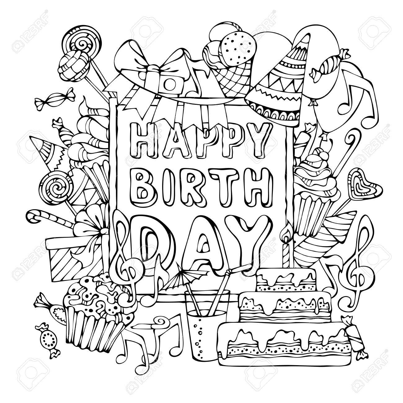 Happy Birthday Drawing Text at GetDrawings | Free download
