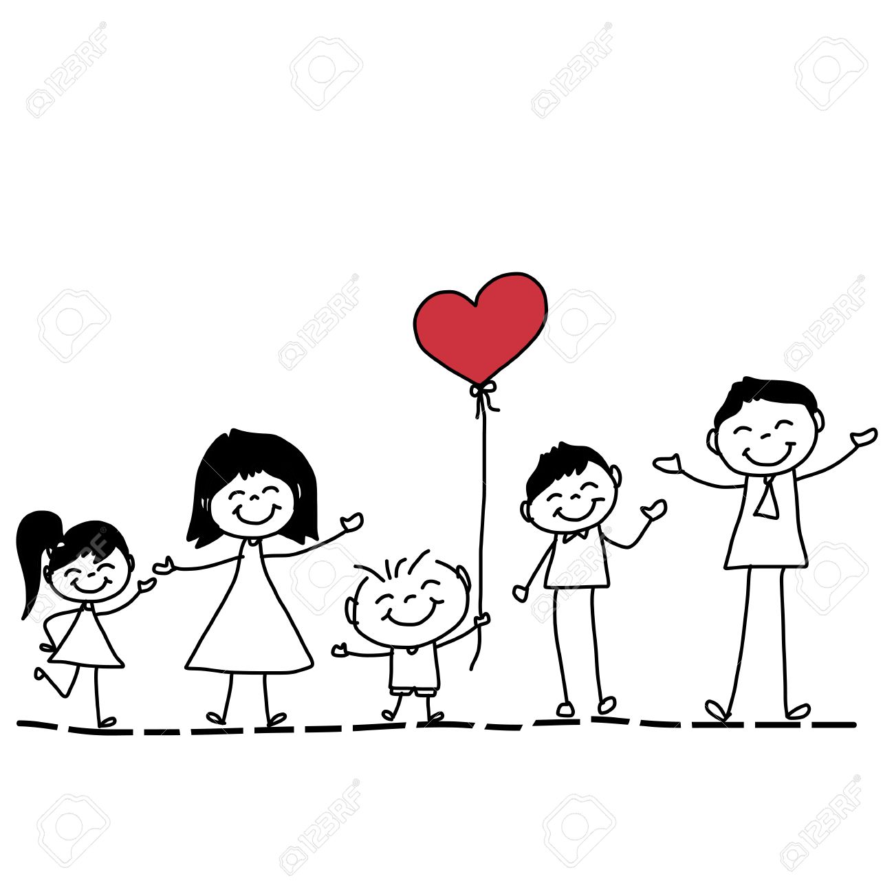 Happy Family Drawing at GetDrawings | Free download