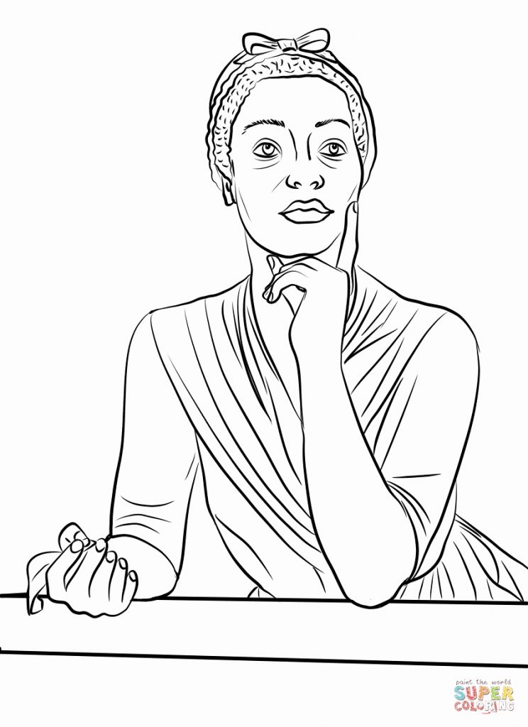 936 Unicorn Harriet Tubman Coloring Pages Printable with disney character