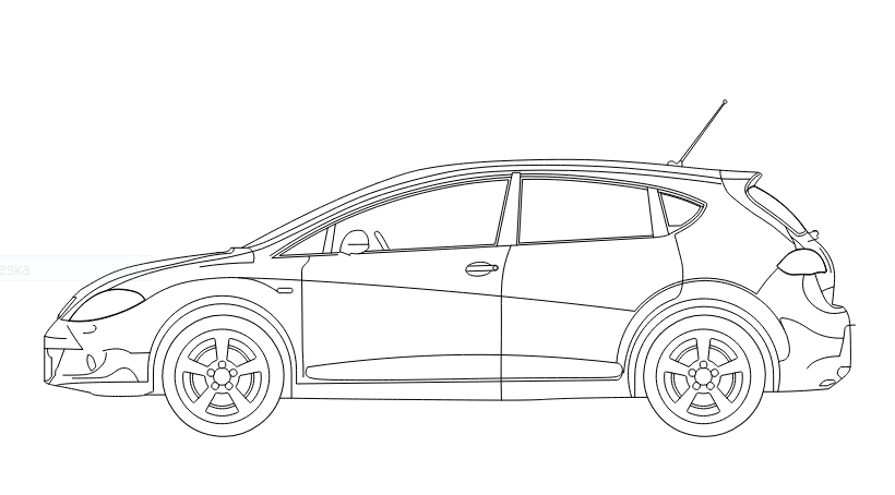 Hatchback Drawing at GetDrawings | Free download