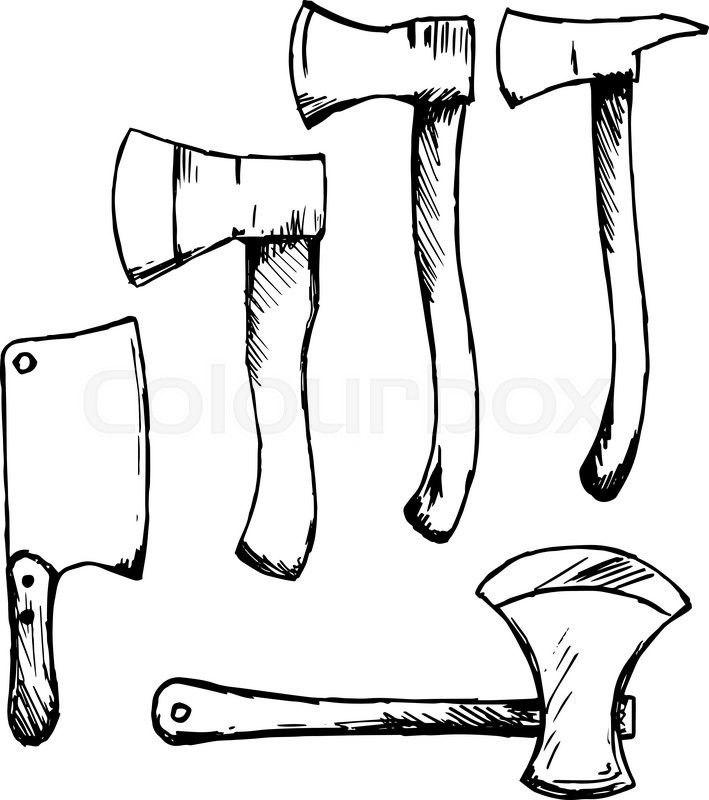 Hatchet Drawing at GetDrawings | Free download