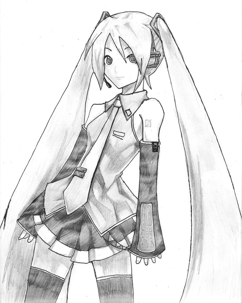 Hatsune Miku Drawing at GetDrawings Free download