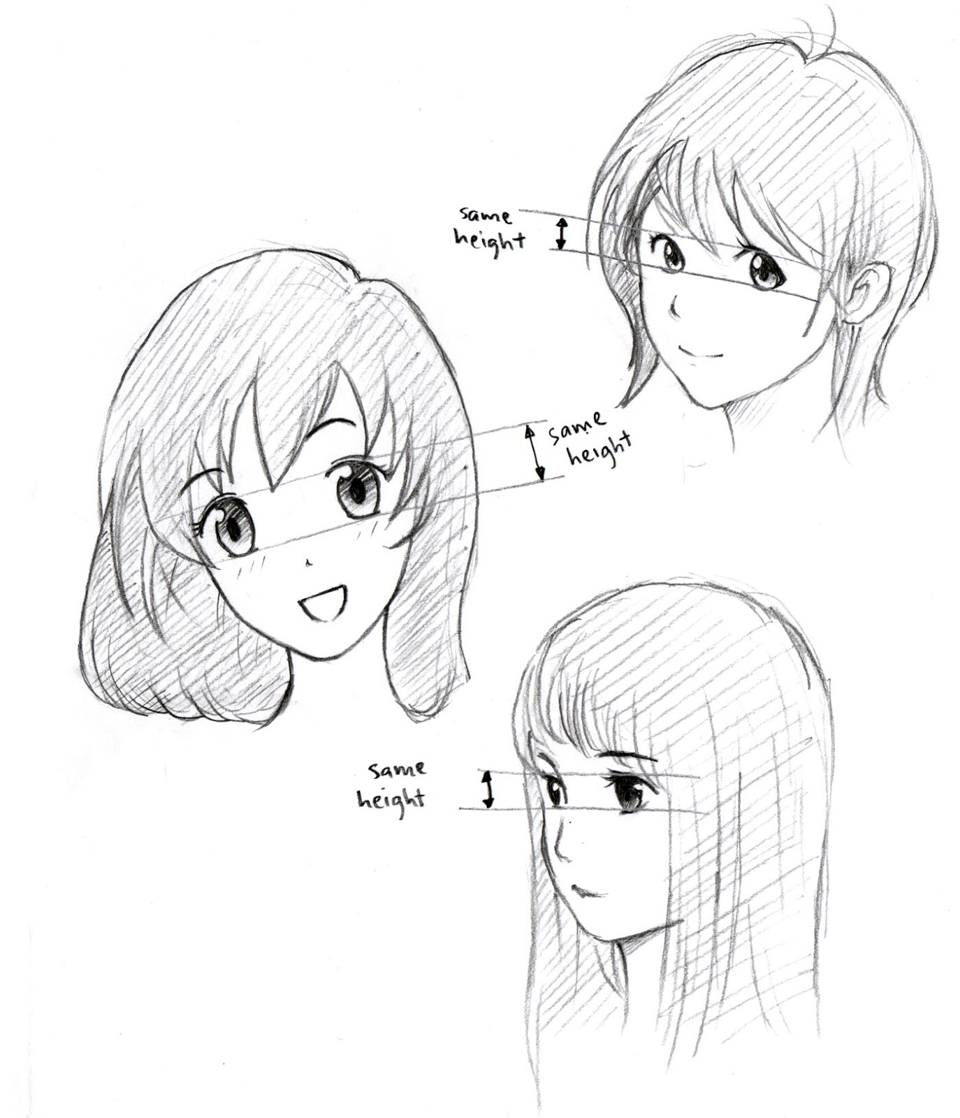 Head Angles Drawing at GetDrawings | Free download