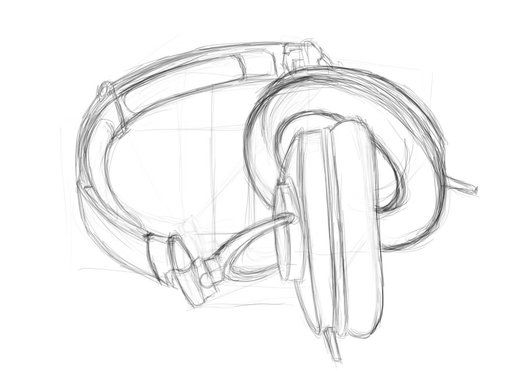 Headphone Drawing At Getdrawings Free Download