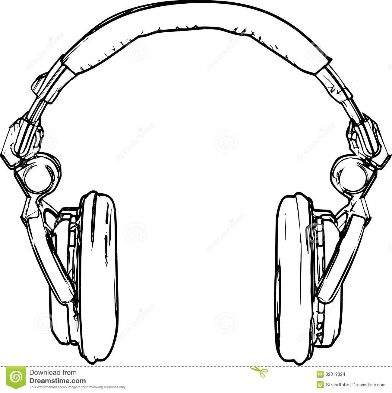 Headphone Drawing at GetDrawings Free download