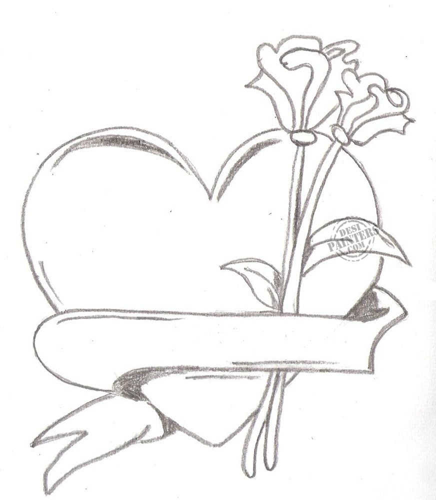 Heart Drawing In Pencil at GetDrawings Free download