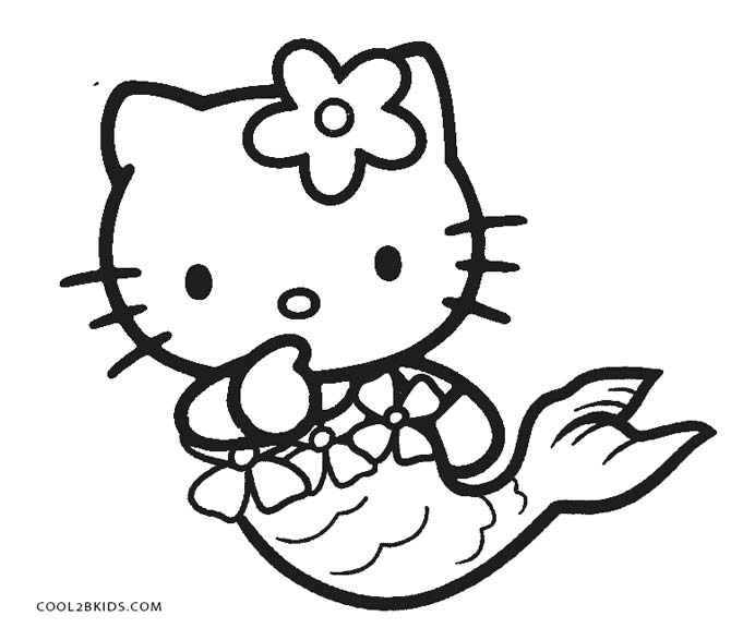 Hello Kitty Line Drawing at GetDrawings Free download