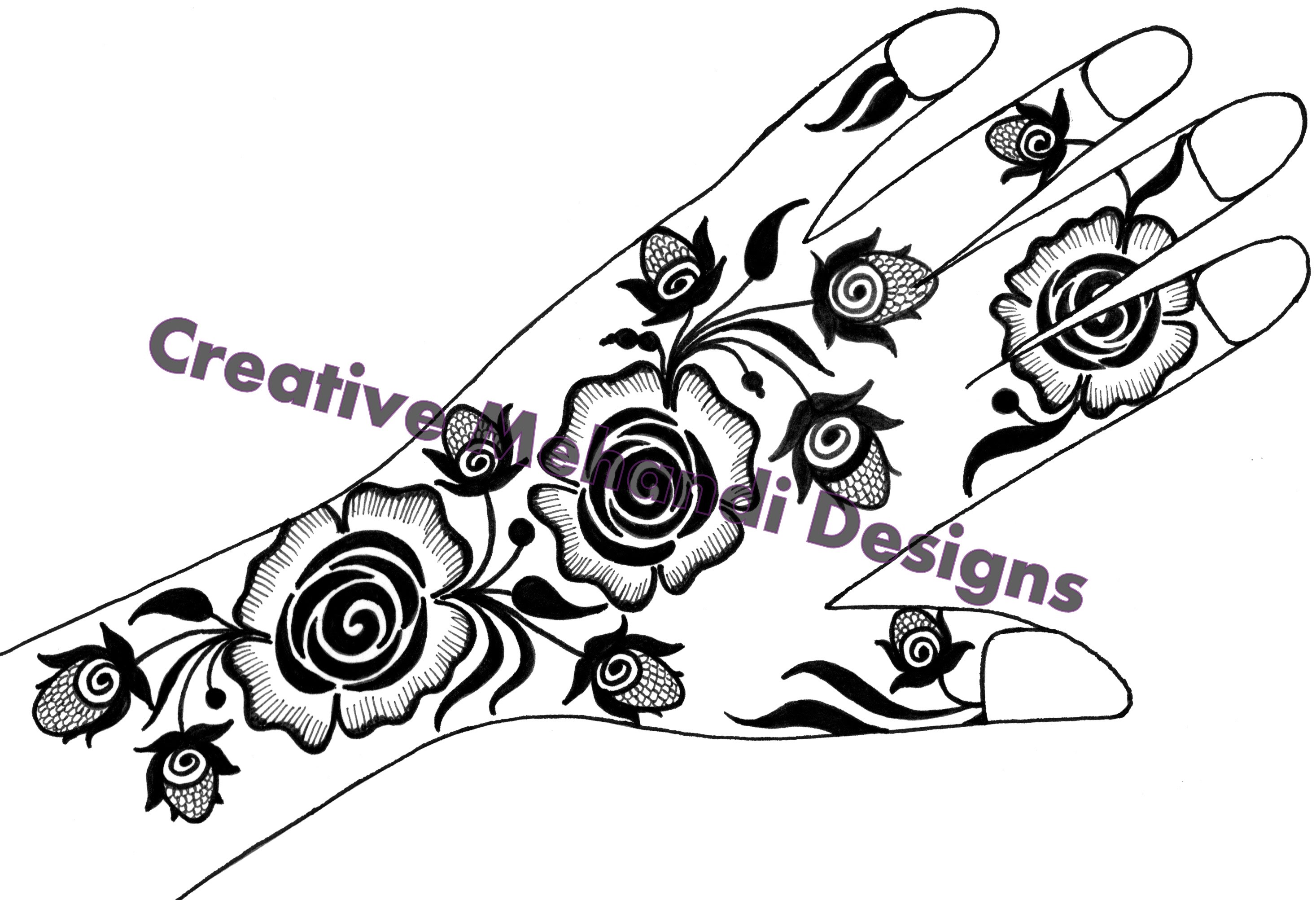 Henna Designs Drawing at GetDrawings | Free download