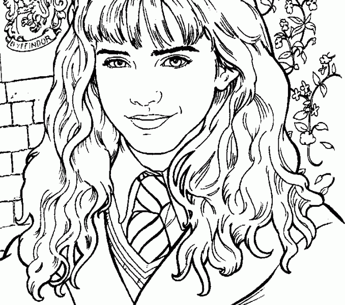 Hermione Granger Coloring Sheets Coloring Pages