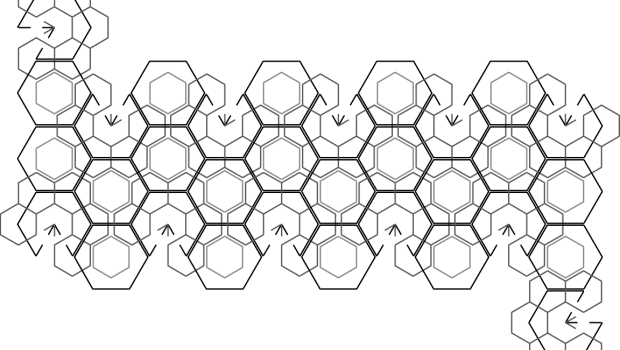 hexagon shape drawing