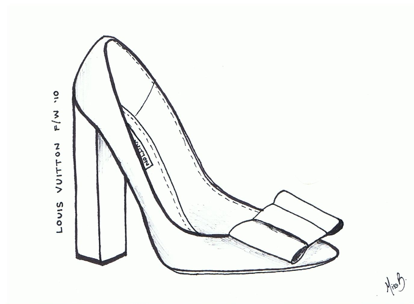 High Heel Shoe Drawing at GetDrawings Free download