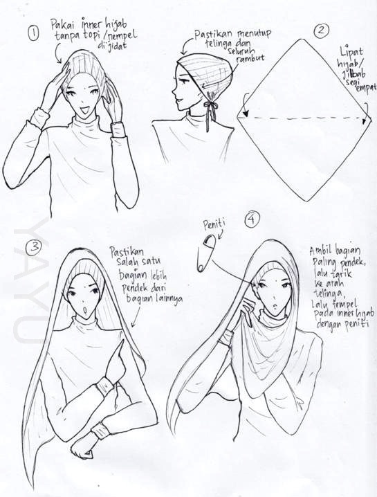 Hijab Drawing at GetDrawings | Free download