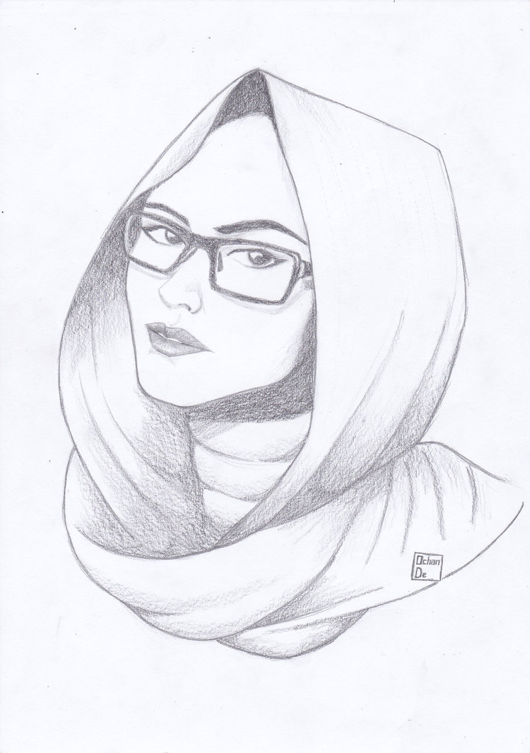 Hijab Drawing At Getdrawings Free Download 