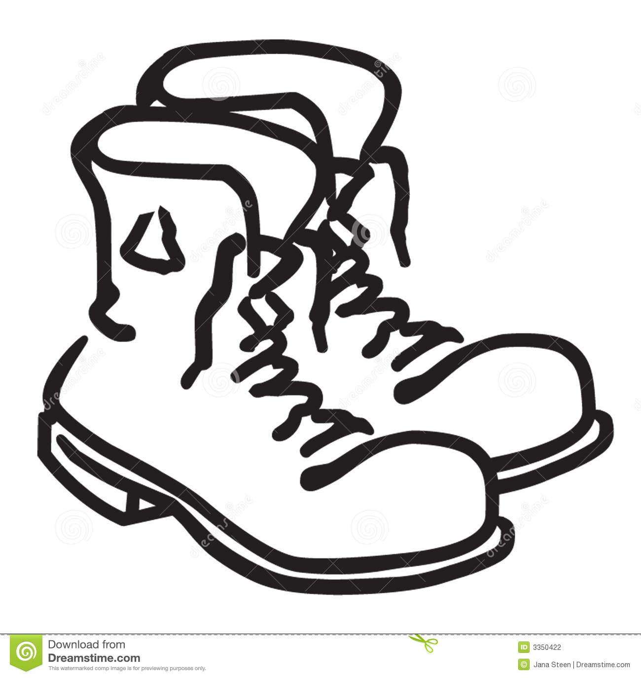 Hiking Boot Drawing at GetDrawings Free download