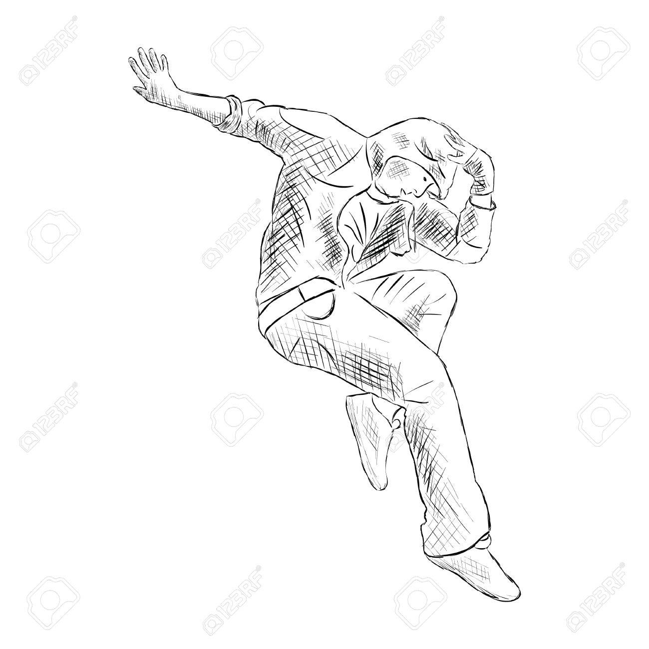 Hip Hop Dance Drawing at GetDrawings | Free download