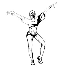 Hip Hop Dance Drawing at GetDrawings | Free download