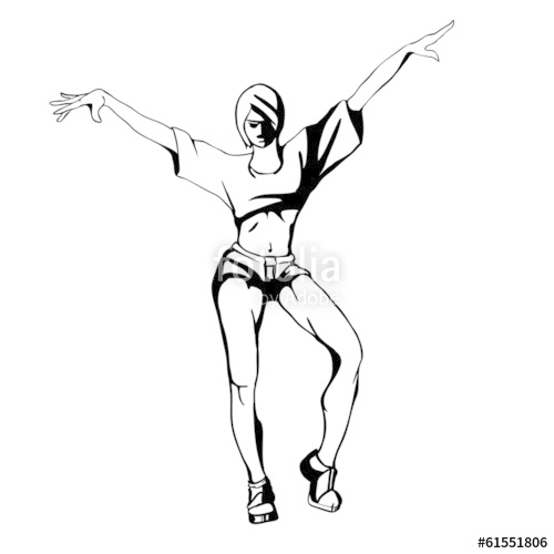 Hip Hop Dance Drawing at GetDrawings | Free download