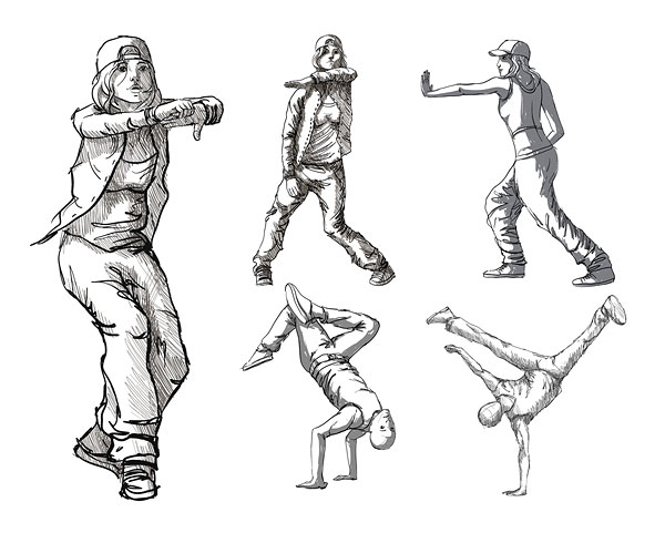 Hip Hop Dance Drawing At Getdrawings Free Download 