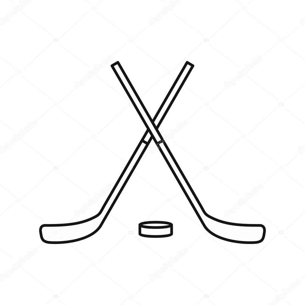 Hockey Stick And Puck Drawing at GetDrawings Free download