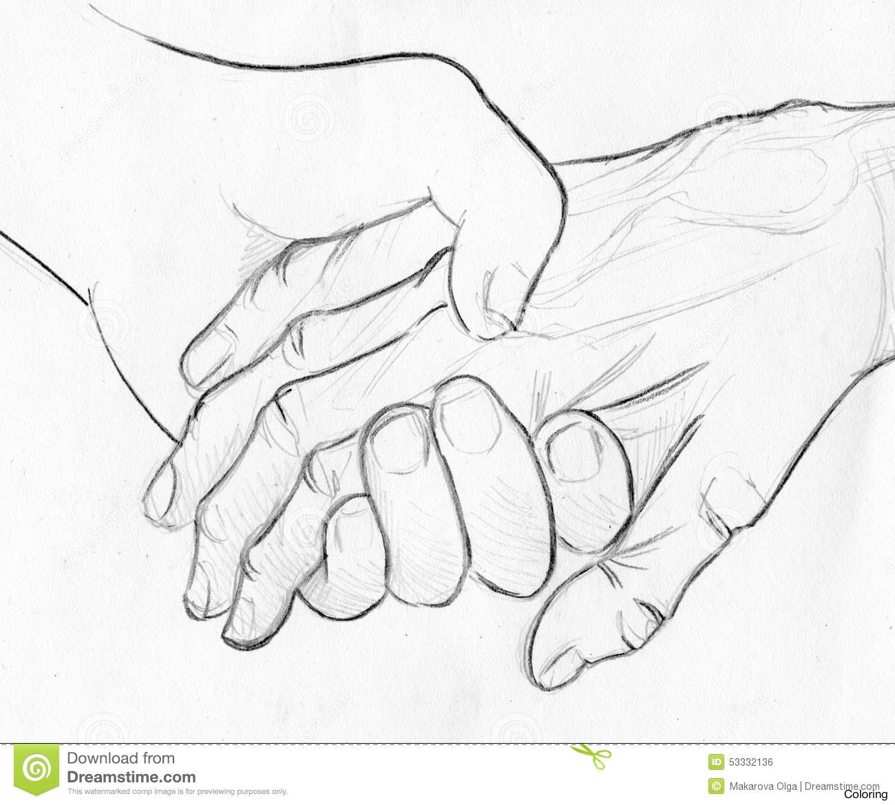 Holding Hands Drawing Step By Step at GetDrawings Free download