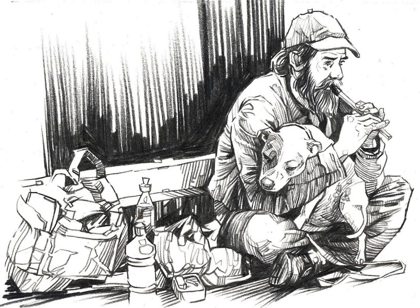 Homeless Person Drawing at GetDrawings Free download