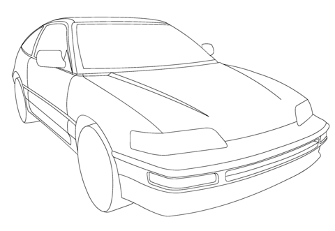 Honda Drawing
