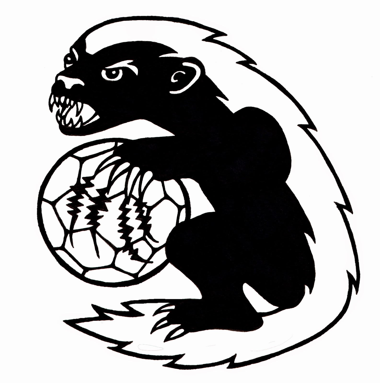 Honey Badger Drawing at GetDrawings Free download