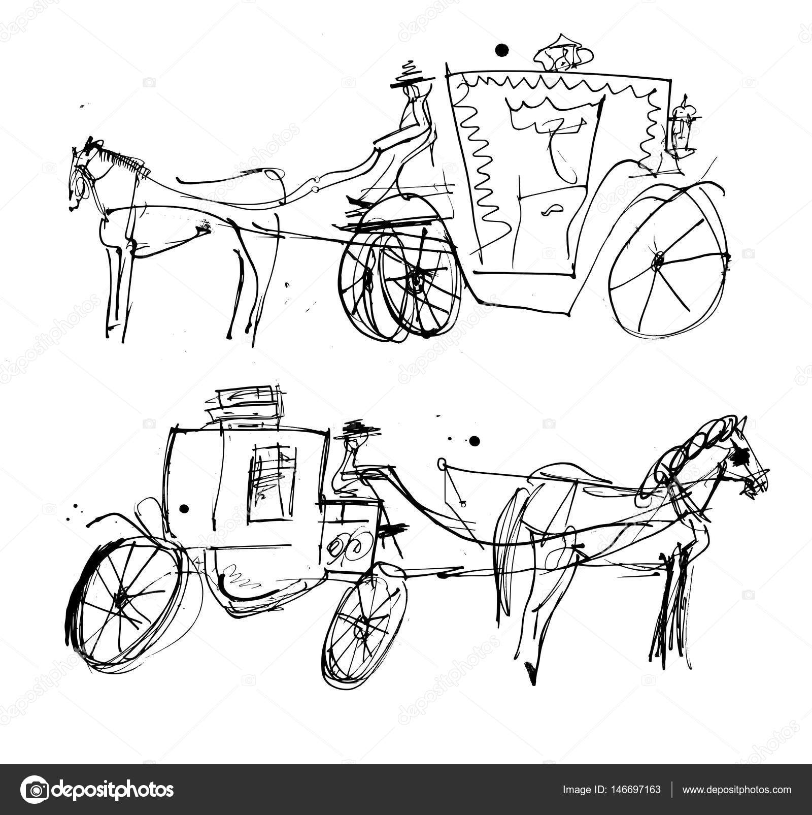  Drawings And Sketches Of Horses With Corral Buggies for Beginner