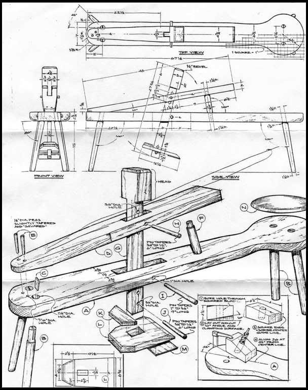 Horse Bench Plans Drawing at GetDrawings | Free download