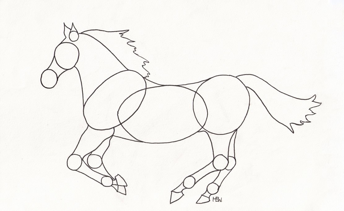 Horse Drawing Easy Step By Step at GetDrawings | Free download