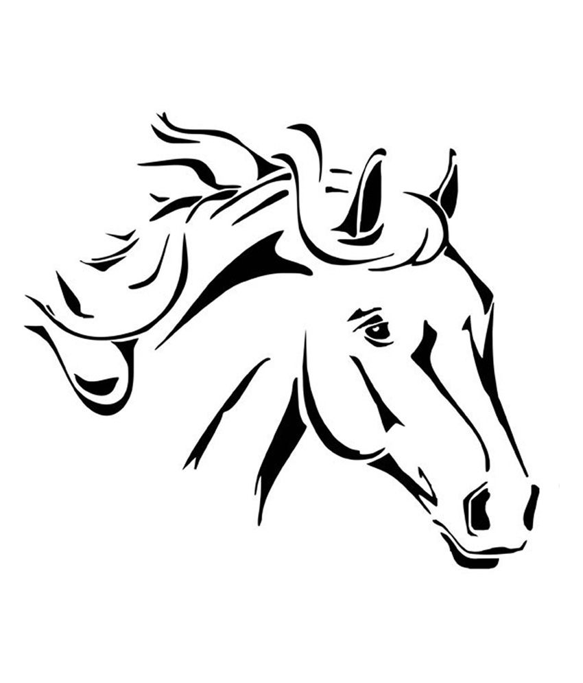 Horse Head Line Drawing at GetDrawings Free download