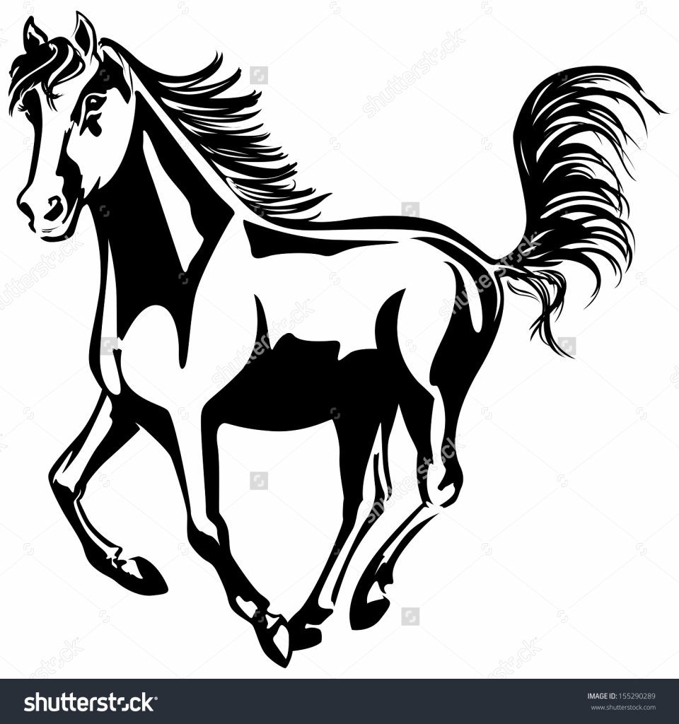 Horses Running Drawing at GetDrawings | Free download