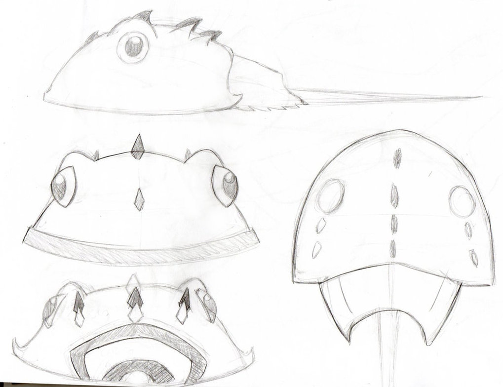 20+ Fantastic Ideas Horseshoe Crab Drawing Easy | Creative Things Thursday