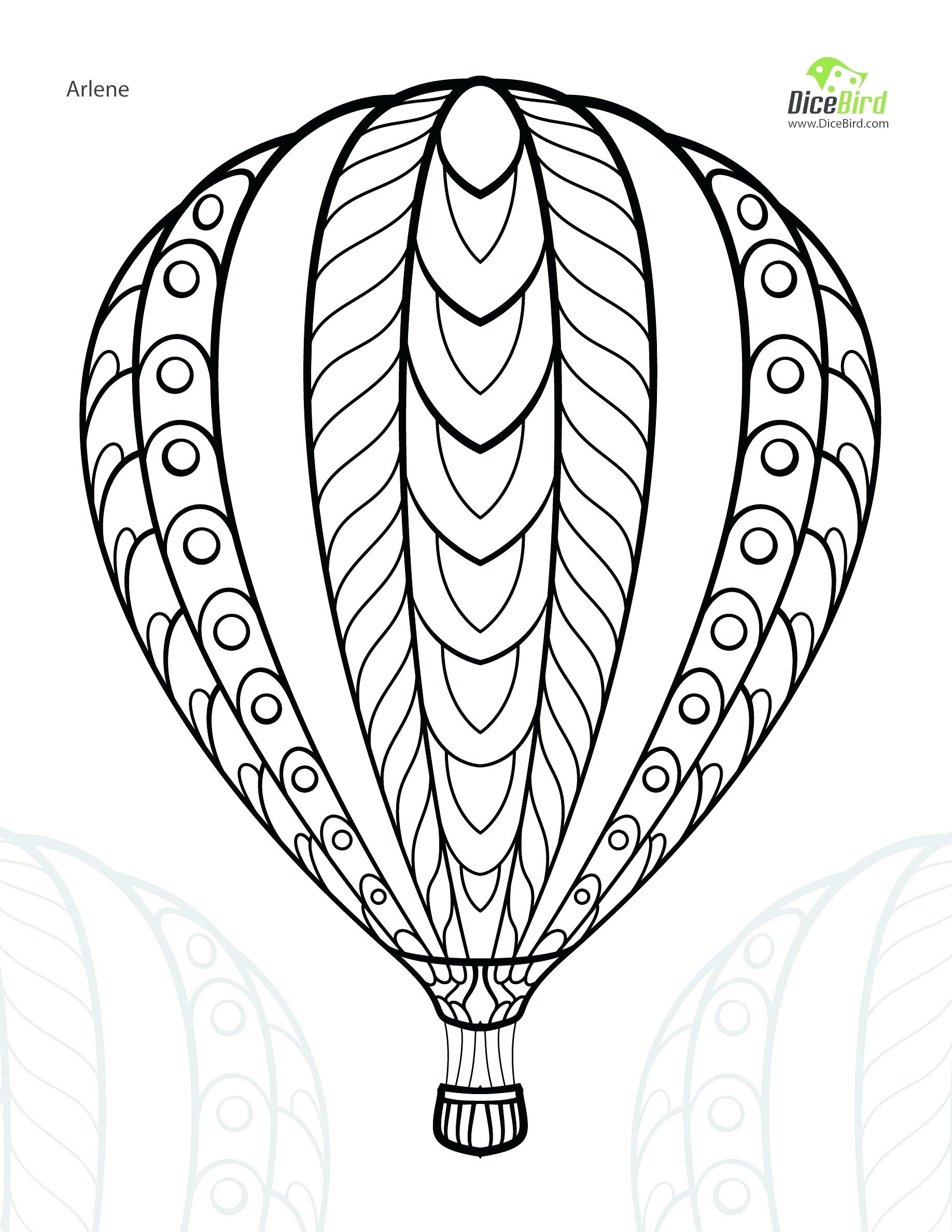 Hot Air Balloon Drawing Template at GetDrawings Free download
