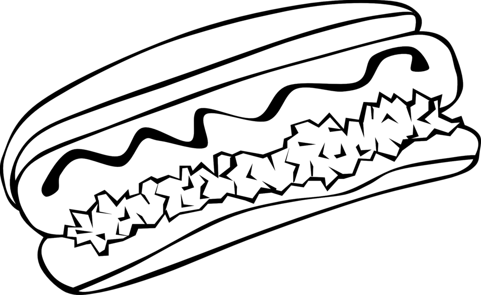 Hot Dog Drawing