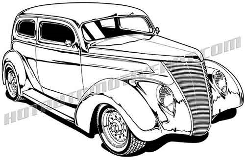 Rat Rod Drawing at GetDrawings | Free download