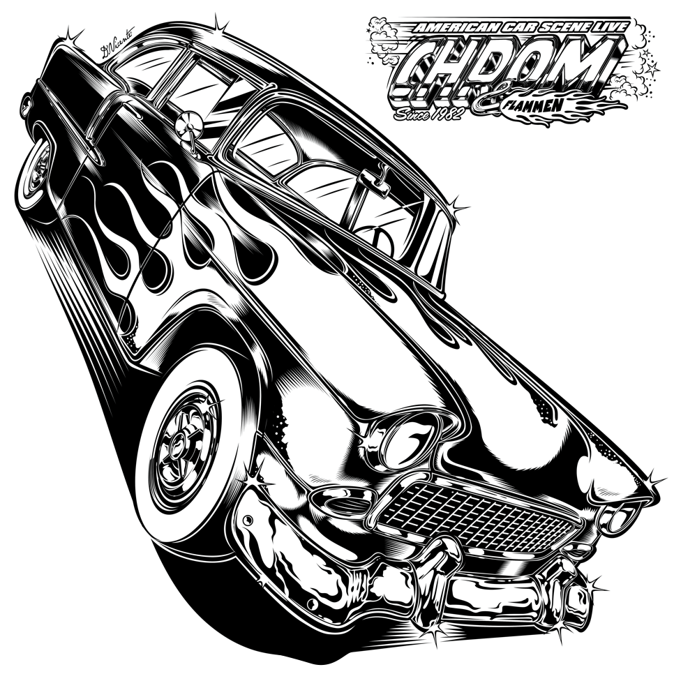 Hot Rod Car Drawing at GetDrawings Free download