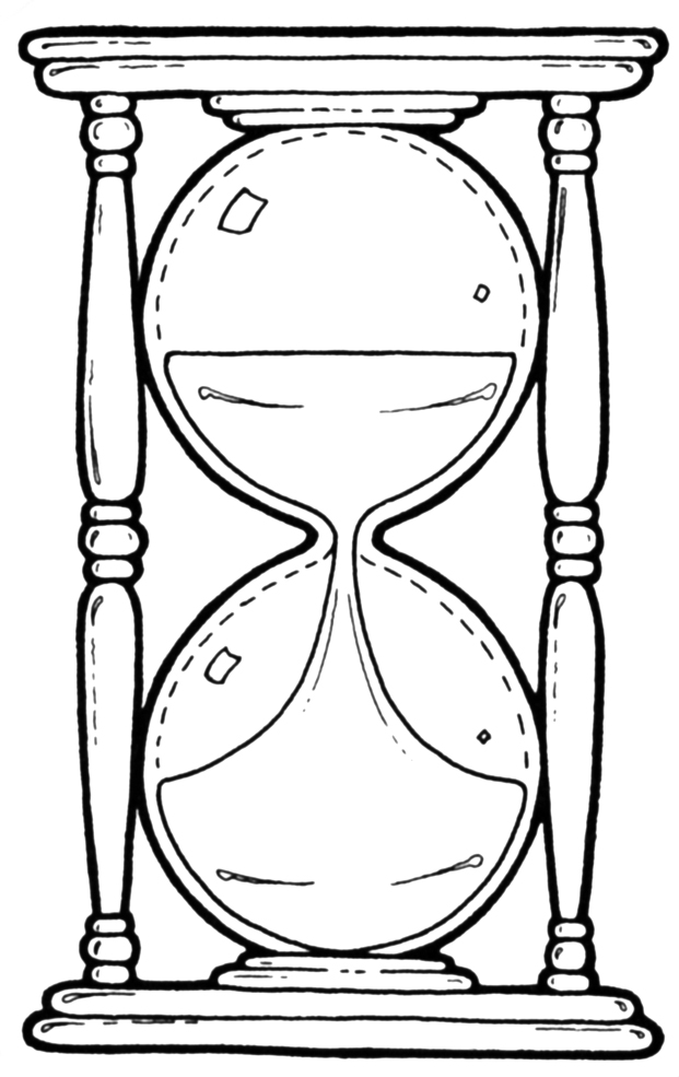 Нарисовать песочные часы для детей
