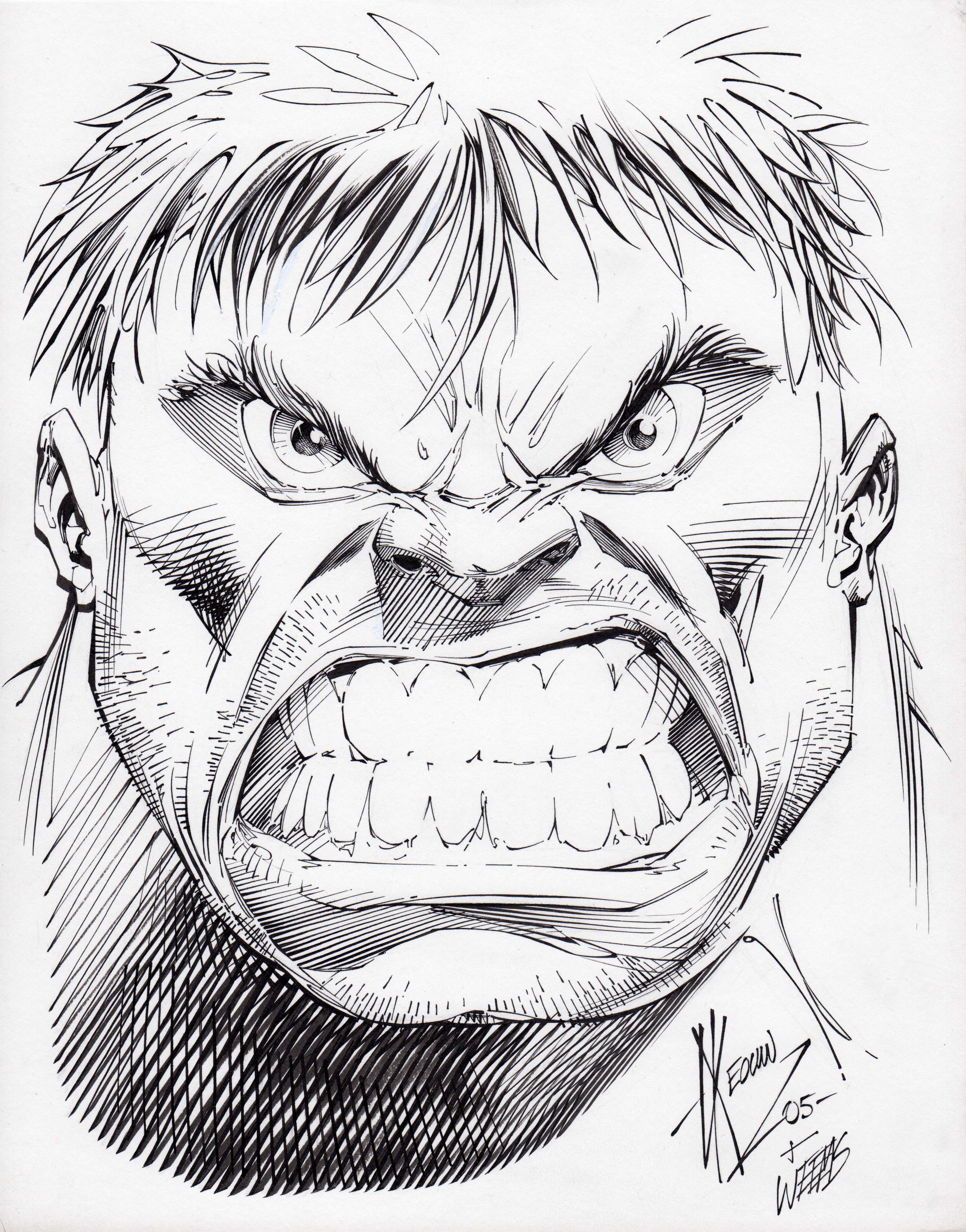 Hulk Drawing Face at GetDrawings Free download