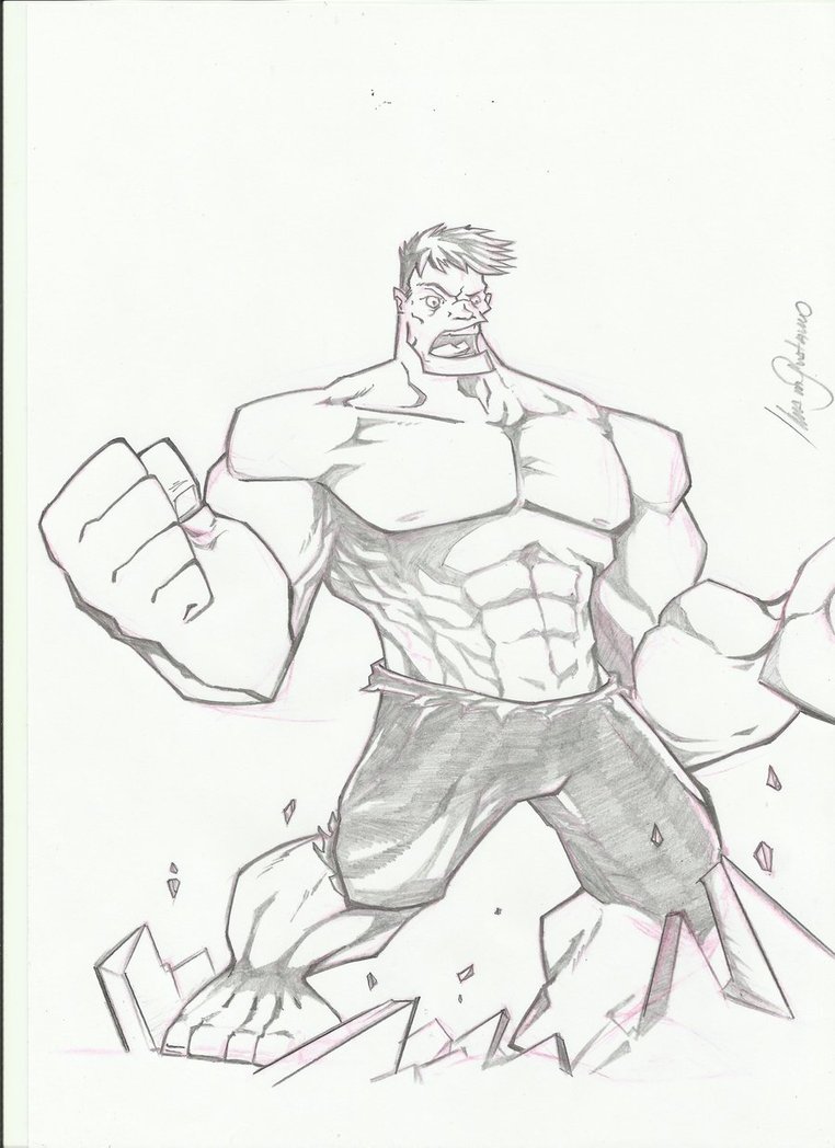 Hulk Smash Drawing At Getdrawings Free Download