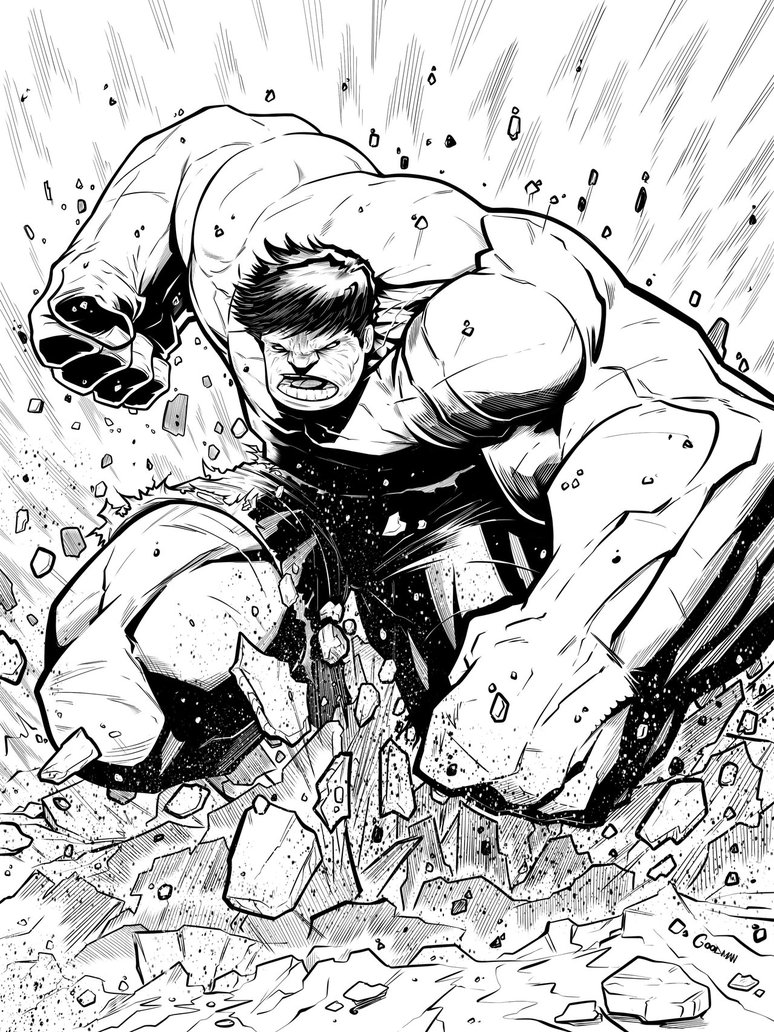 Hulk Smash Drawing at GetDrawings Free download