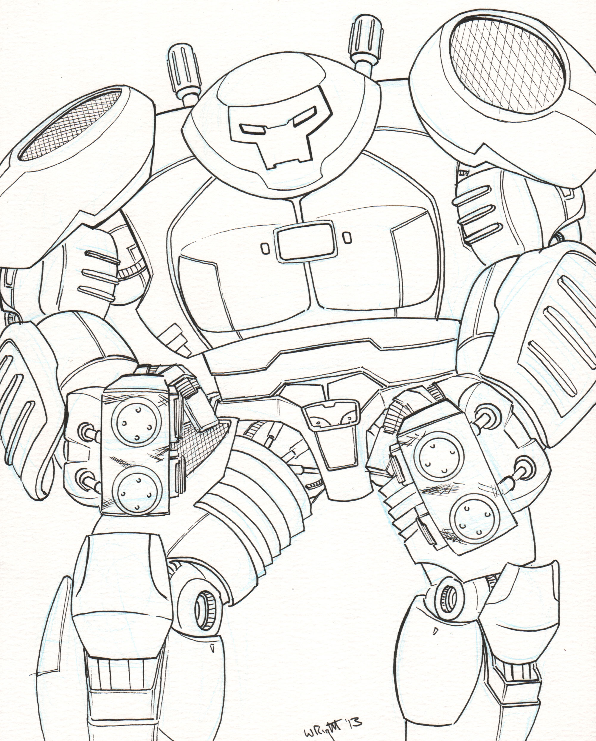 Avengers Hulk Buster Coloring Pages Free Coloring Pages