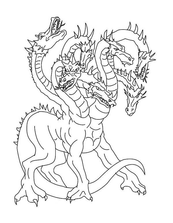 Hydra Dragon Drawing at GetDrawings | Free download