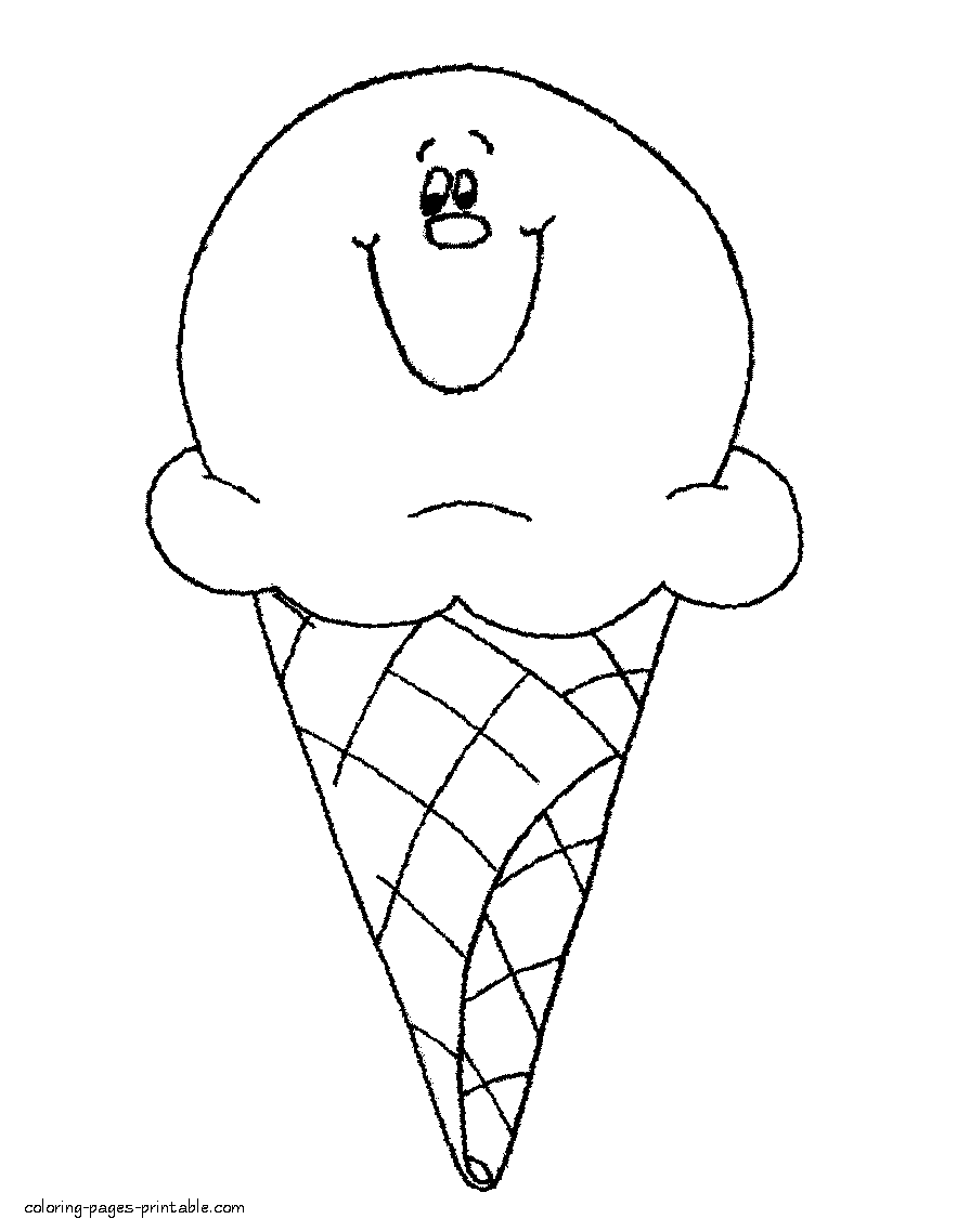 Ice Cream Cone Drawing at GetDrawings Free download