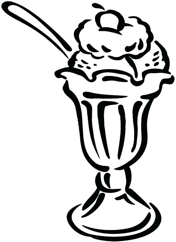 Ice Cream Sundae Drawing at GetDrawings | Free download